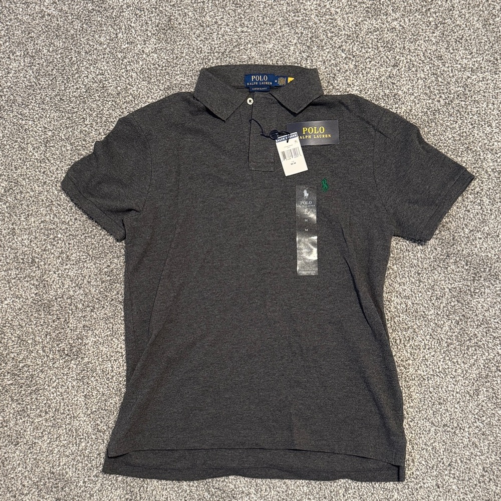 Polo by Ralph Lauren Men's Charcoal Polo Shirt